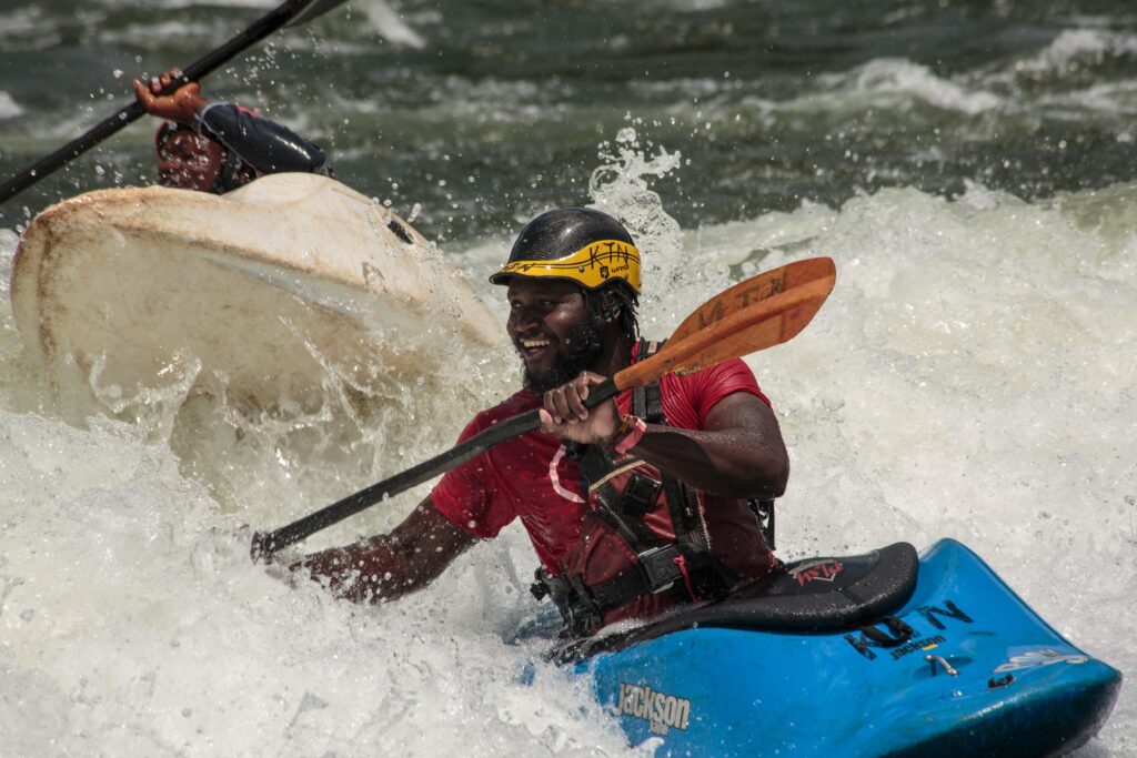 Kayaking on the River Nile in Jinja