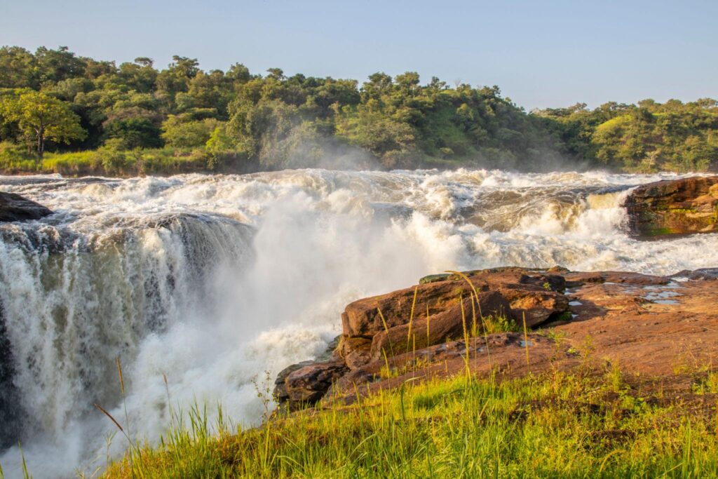 Murchison Falls waterfall on the Victoria Nile in Uganda