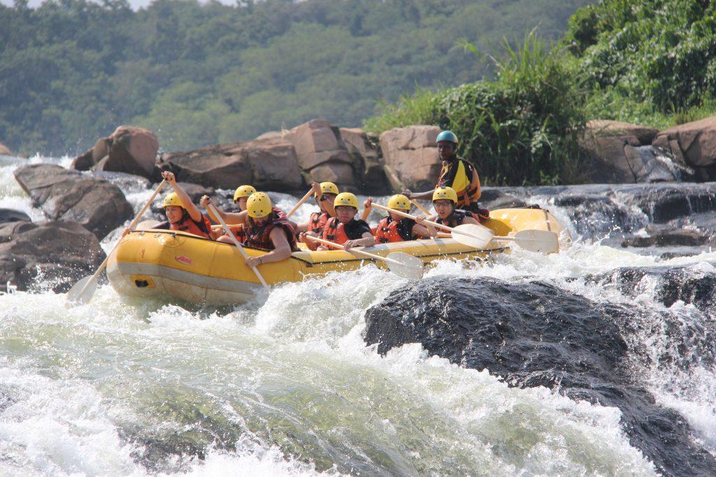 White water rafting on the Nile in Jinja