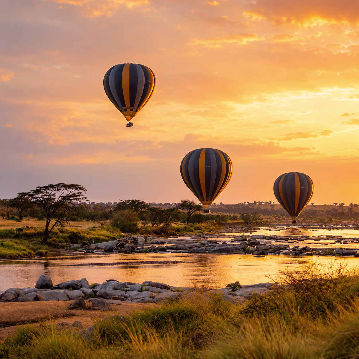 hot air balloon safari in masai mara